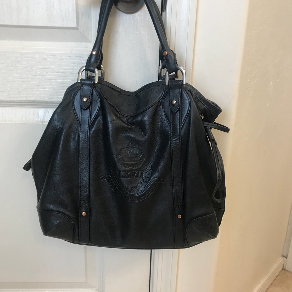 Ralph Lauren black leather purse